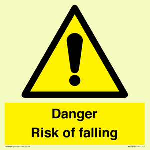 Danger Risk of falling